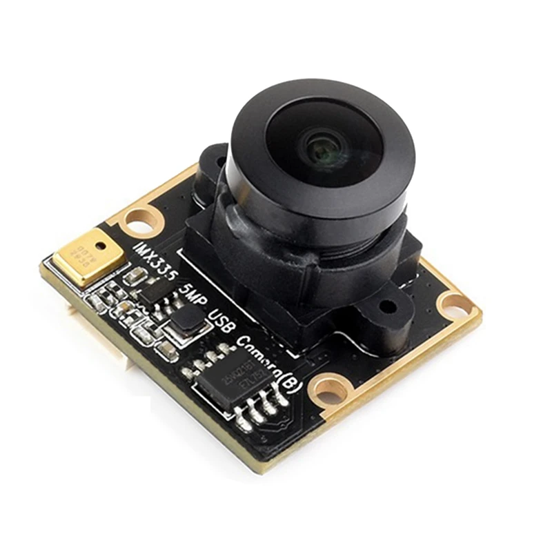 Caméra USB IMX335 pour Raspberry Pi 5 Jetson Orin, 5MP, Vidéo 2K Statique, Grand Angle 175 °, 2592X1944