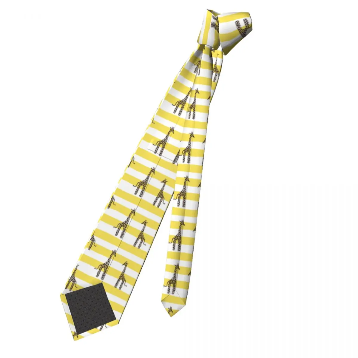 Cartoon Giraffe Animal Neckties Unisex Polyester 8 cm Yellow And White Neck Ties Mens Silk Classic Accessories Gravatas Wedding