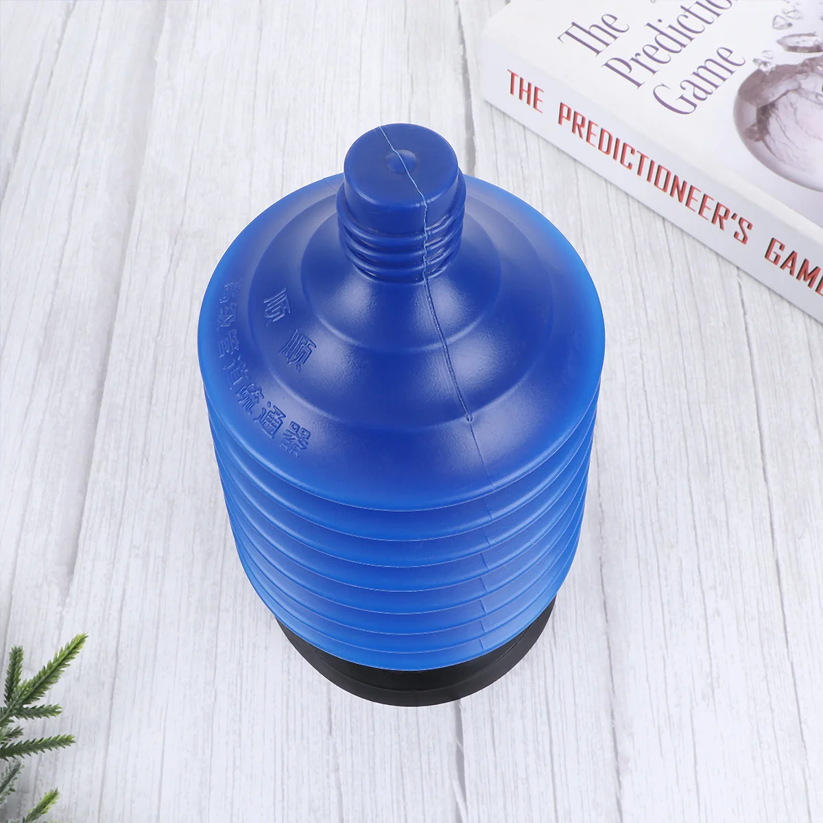 

Ergonomic High Pressure Toilet Reusable Pipeline Dredge Tool For Bathroom Blue Accordion Plunger Strong Thrust Home Use High