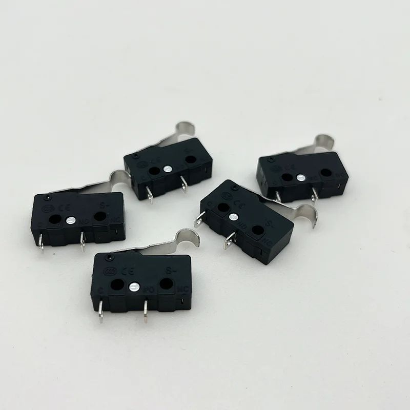 5 قطعة الفضة 2pin الاتصال التبديل الجزئي NO/NC مفتاح حد صغير 3A 5A 10A 250VAC قوس رافعة المفاجئة العمل
