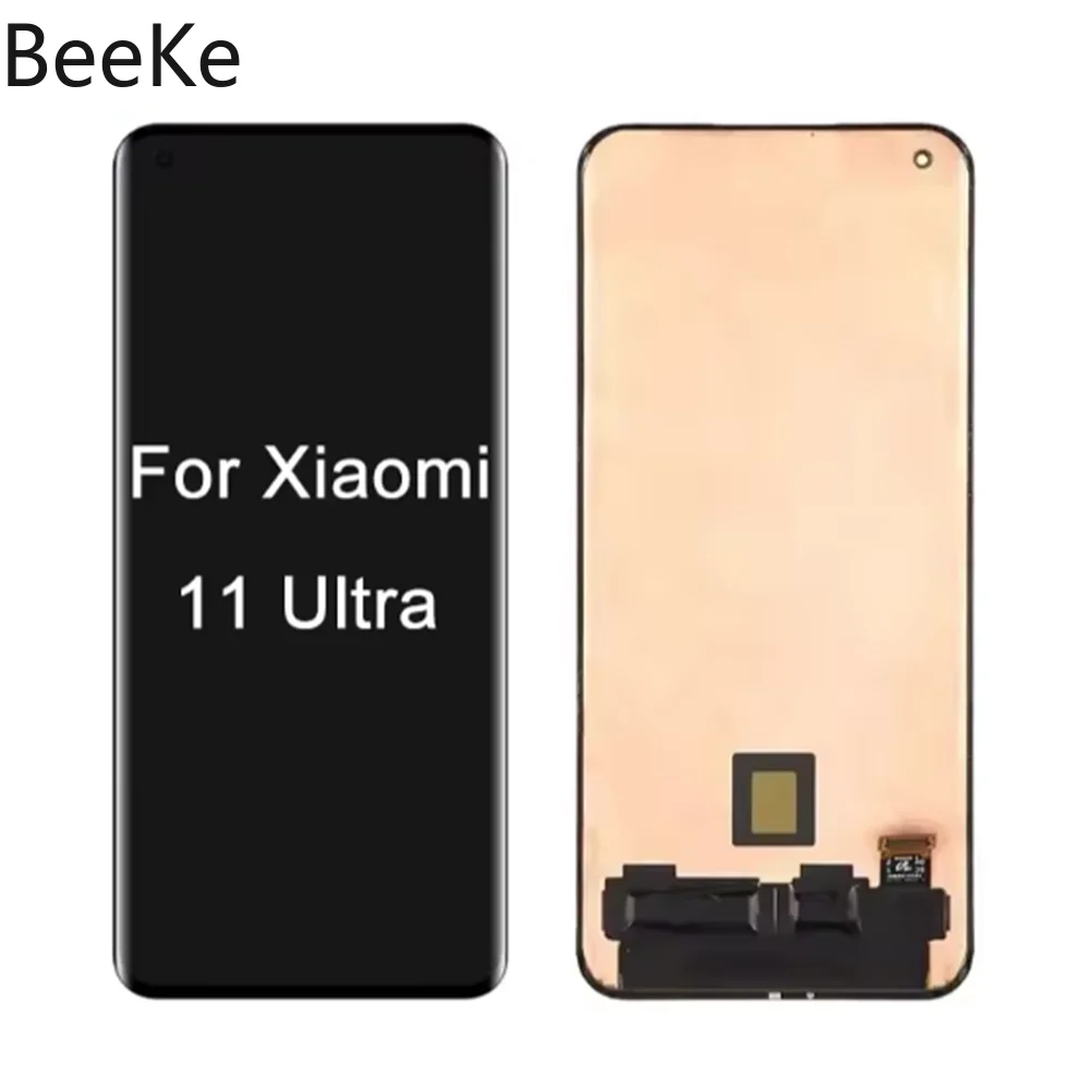 Repair 6.81\'\' For Xiaomi 11 Ultra / Mi 11 Pro LCD Display Screen Touch Digitizer Assembly M2102K1G M2102K1C Replacement