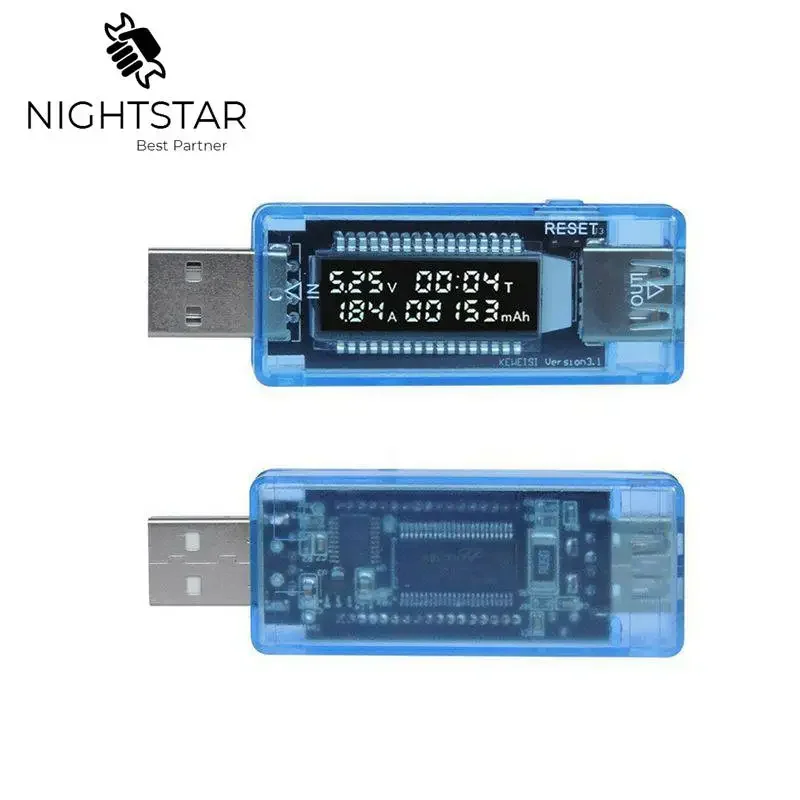 Nauwkeuriger LCD Mobile Battery Tester Power Detector Voltage Current Meter USB Charger Doctor Bank Tester Meter Voltmeter 3 In1