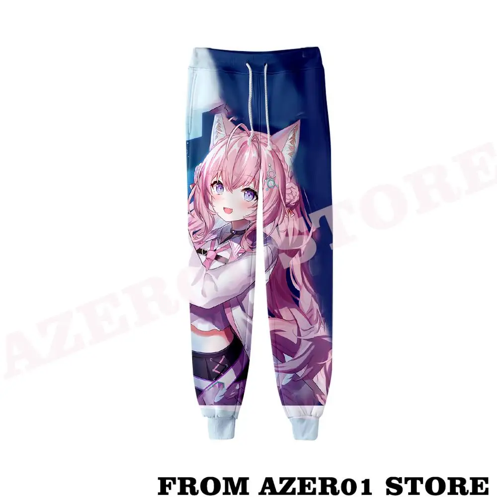 

HOLOLIVE VTuber Hakui Koyori Merch Sweatpants Men/Women Neutral Threaded Bunched Trousers Threaded Bunched Leg Pants