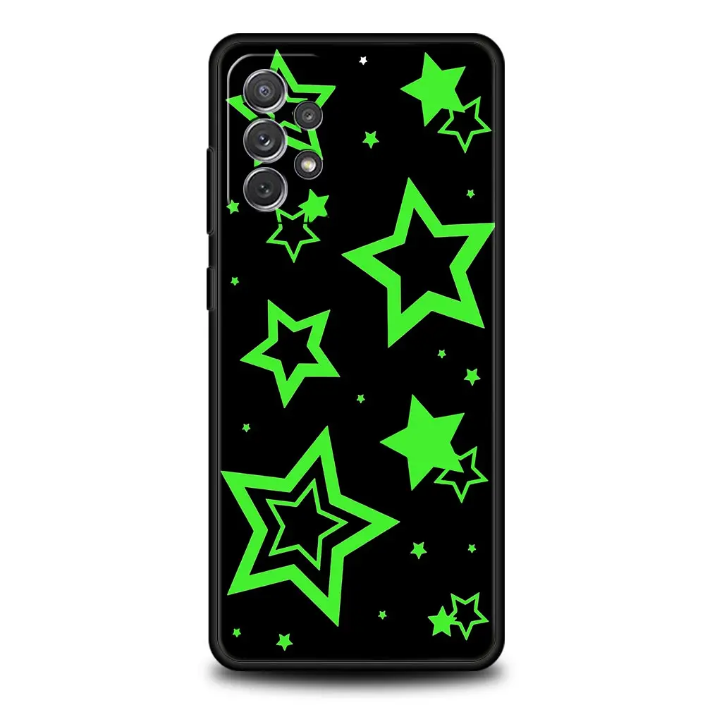 Style Stars Pattern Phone Case for Samsung A51 A71 A21S A11 A15 A25 A31 A41 A52 A32 A23 A33 A53 A73 A03S A05S A13 5G A72 Cover