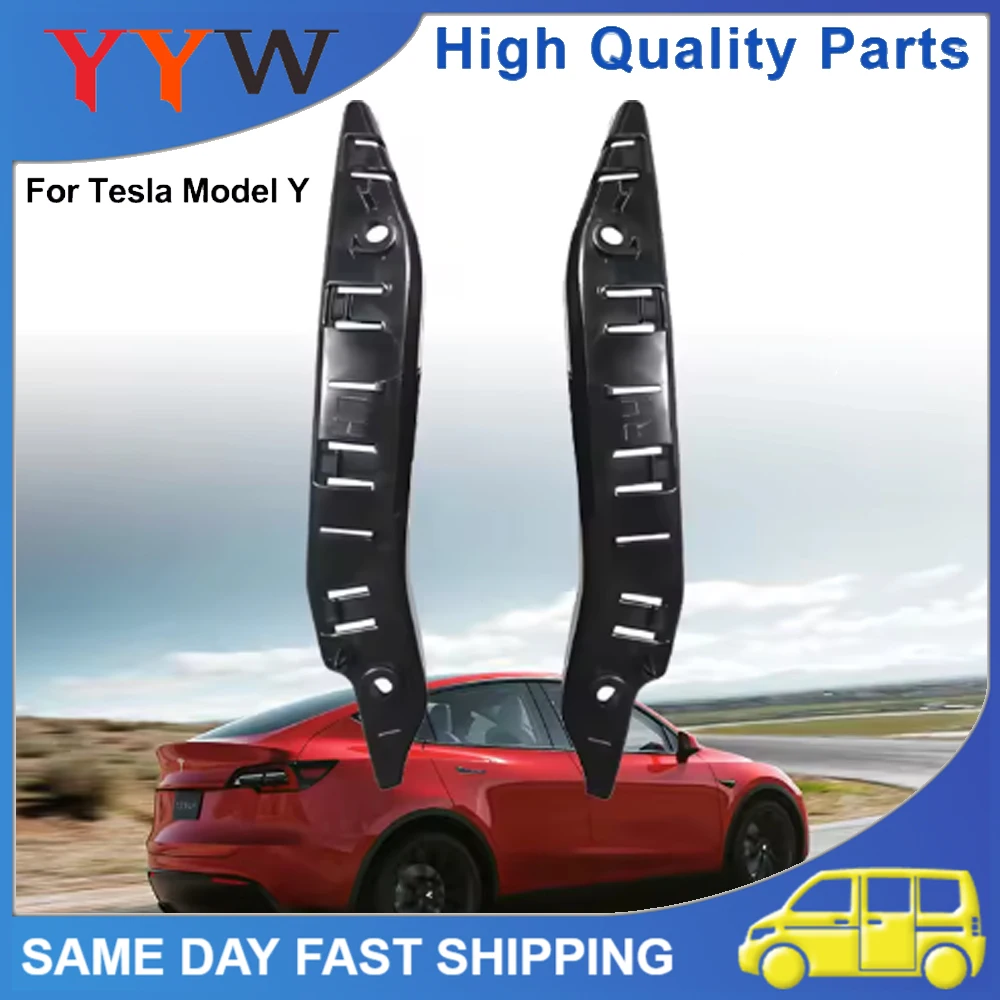 

Quality Car Front Bumper Bar Bracket Left+Right ABS Black Mount Bracket Support For Tesla Model Y 2020-2022 1493771 1493770