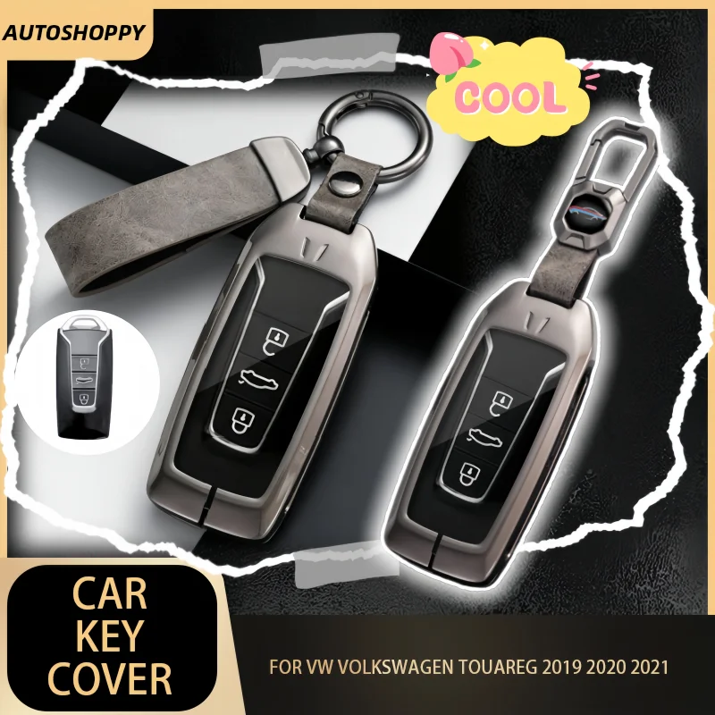 

Car Key Case for Volkswagen Touareg 2018 2019 2020 2021 Smart Remote Full Cover Key Protection Holder