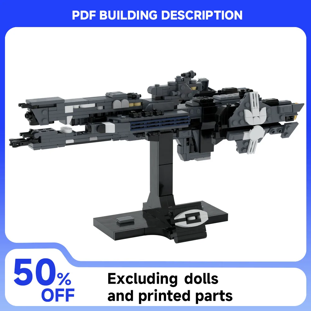 

Строительные блоки MOC UNSC Savannah Halo, масштаб миди UNSC Paris-класса, модель тяжелого фраггата, сделай сам, кирпичи, головоломка, игрушки для мальчиков, праздничные подарки