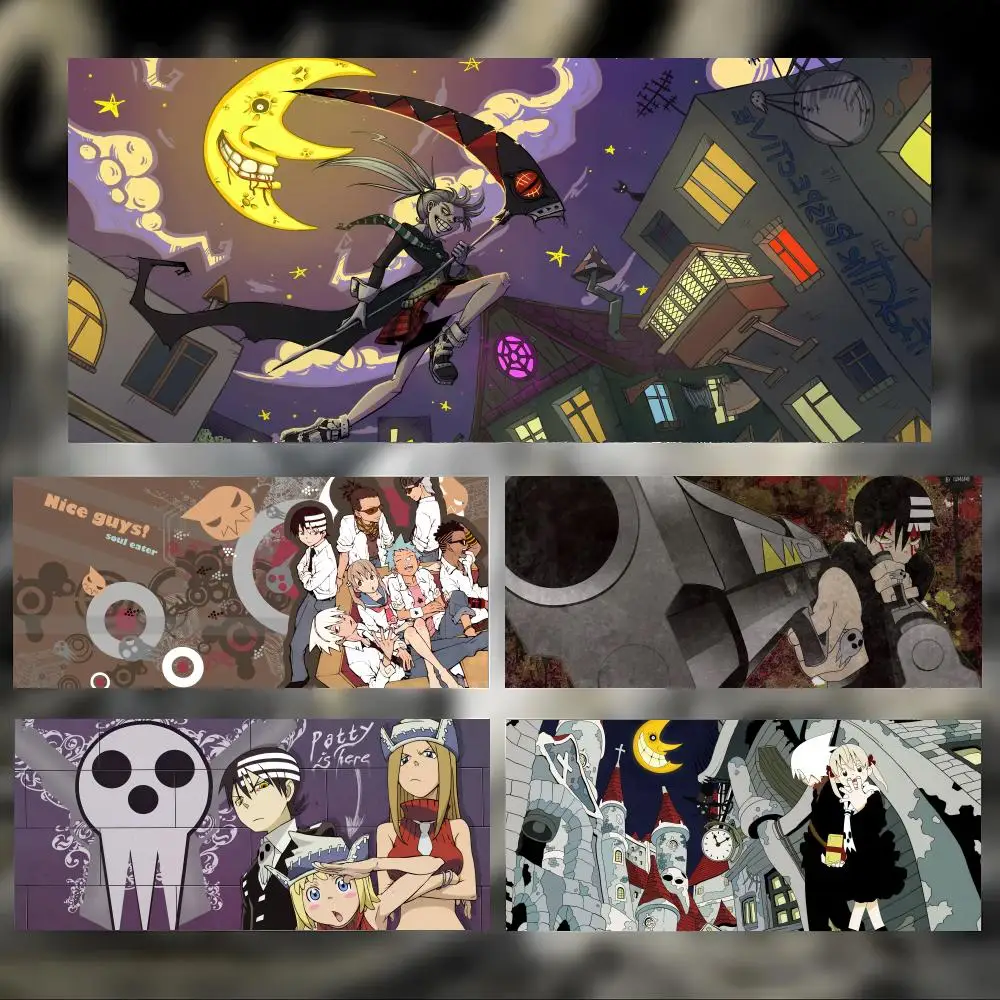 

Коврик для мыши Anime Action A-Soul Eater, большой игровой коврик для мыши с прошитыми краями, утолщенный настольный коврик для ПК