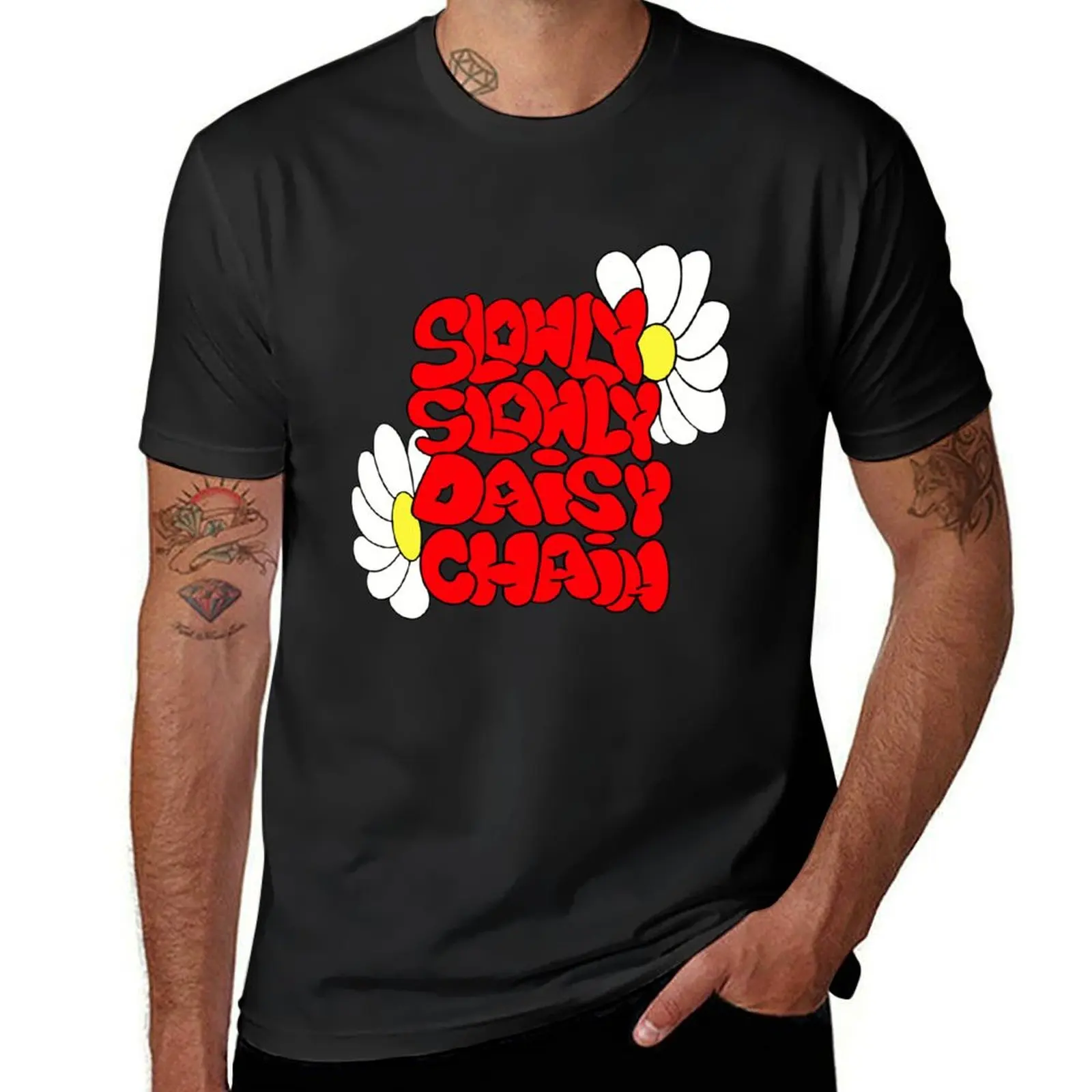 

slowly slowly merch T-Shirt gifts for boyfriend cotton graphic tees oversized men clothings