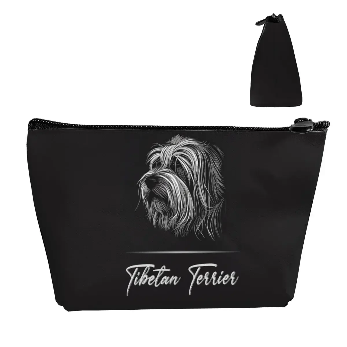 Adorable Tibetan Terrier Travel Cosmetic Bag Makeup Bag Lipstick Bag Cosmetic Case Cosmetics Organizer For Women Female Gift