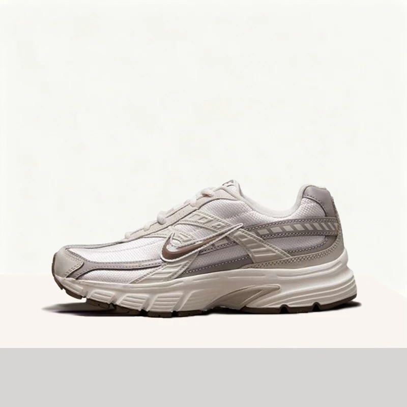 Nike Initiator Women's Fashionable Premium Comfort Slip-Resistant Durable Breathable Low-Top Running Shoes Gray/White IB4339-001