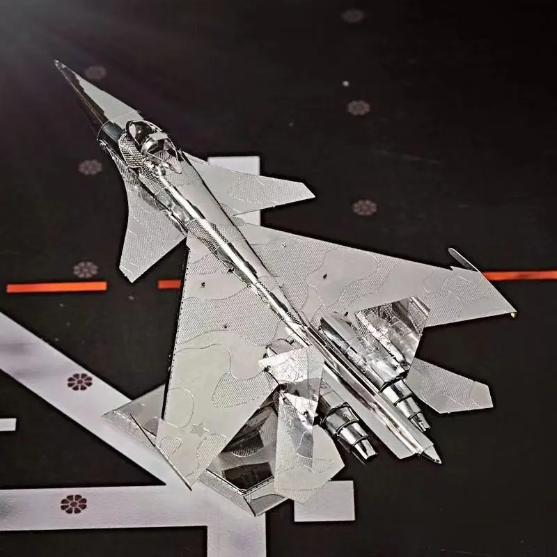 Novo SU-34 lutador 3d kits de quebra-cabeça de metal Cy-34 fullback lutador montagem modelo corte a laser quebra-cabeça brinquedos para crianças adulto