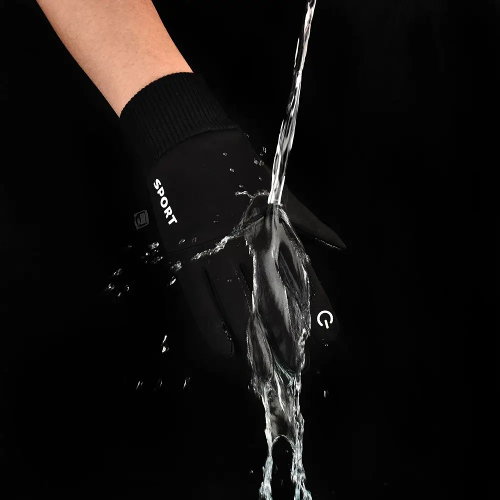 Winddicht Warm touchscreen Antislip Hardlopen Waterdichte sportwanten Fietsaccessoire Herenhandschoenen Motorhandschoenen