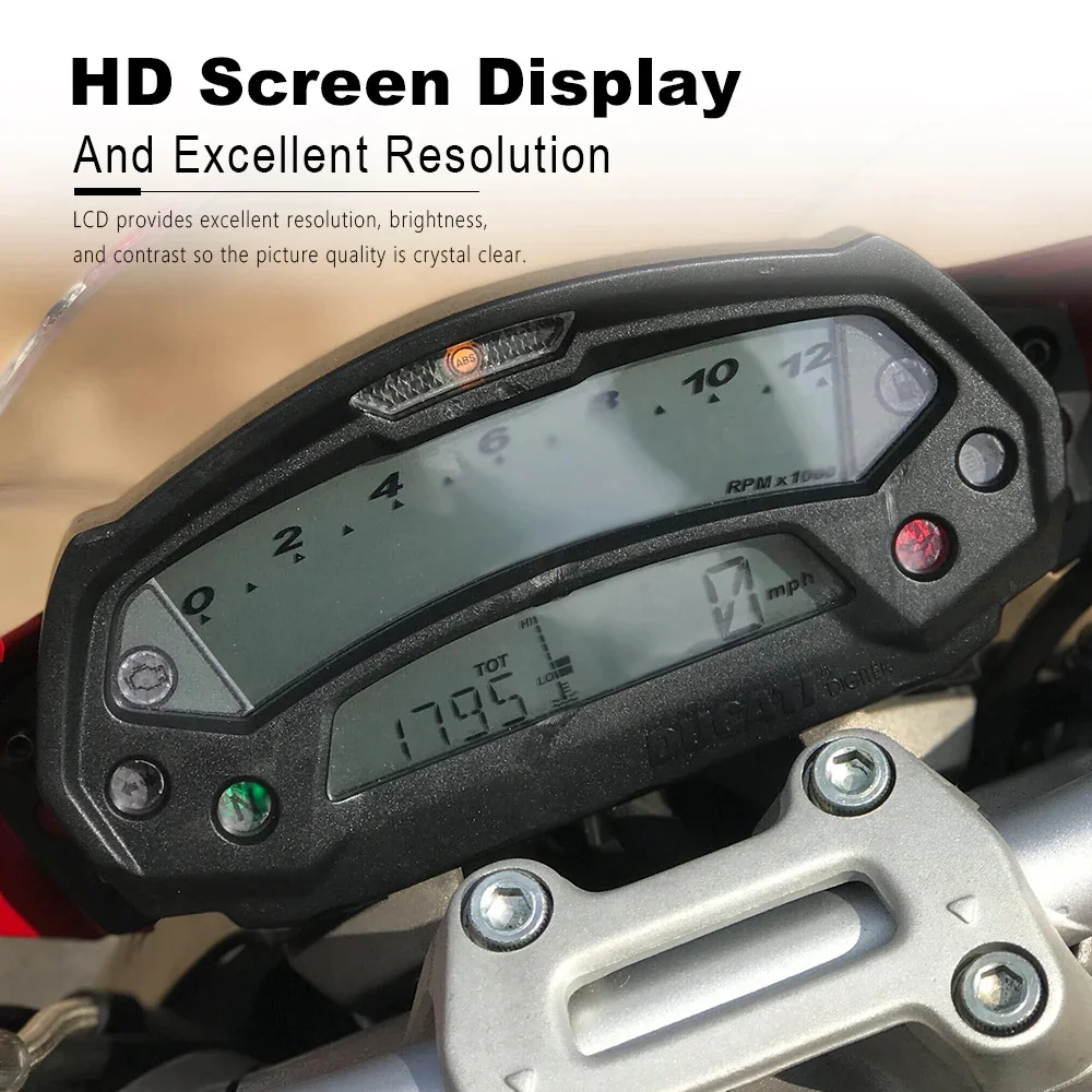 Motorcycle HD LCD Display Instrument Ultra Thin Screen 696 796 1100 795 For Ducati Monster Interior Parts Gauges Brand NEW
