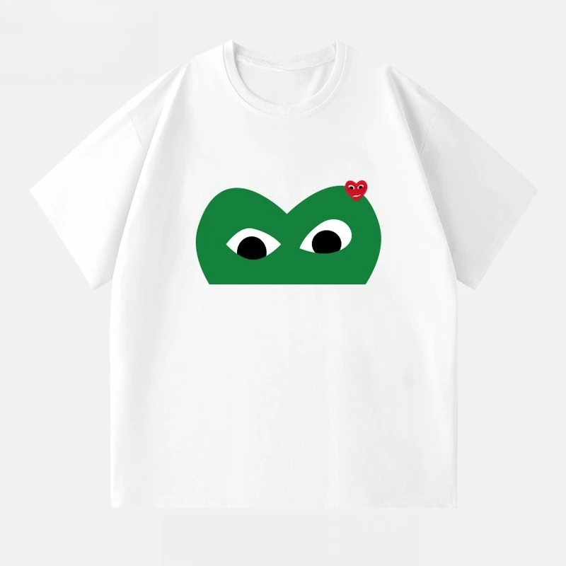 

Play Games Love T-shirt Men's Short-sleeved Summer Trendy Couple American High Street Girls Pure Cotton Half-sleeved Top Casual