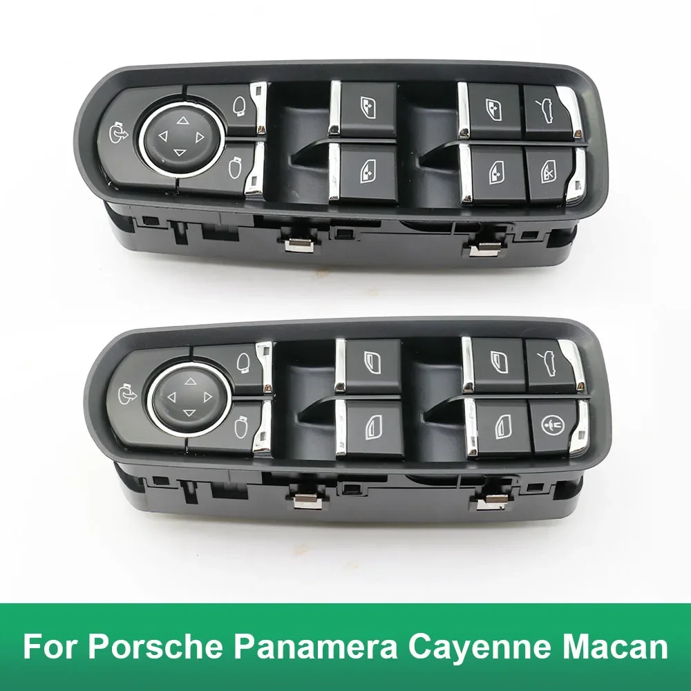 สวิตช์กระจกหน้าต่างไฟฟ้าสำหรับรถ Porsche Panamera Cayenne Macan สวิตช์แผงหน้าต่างปิดไฟฟ้า7PP959858MDML