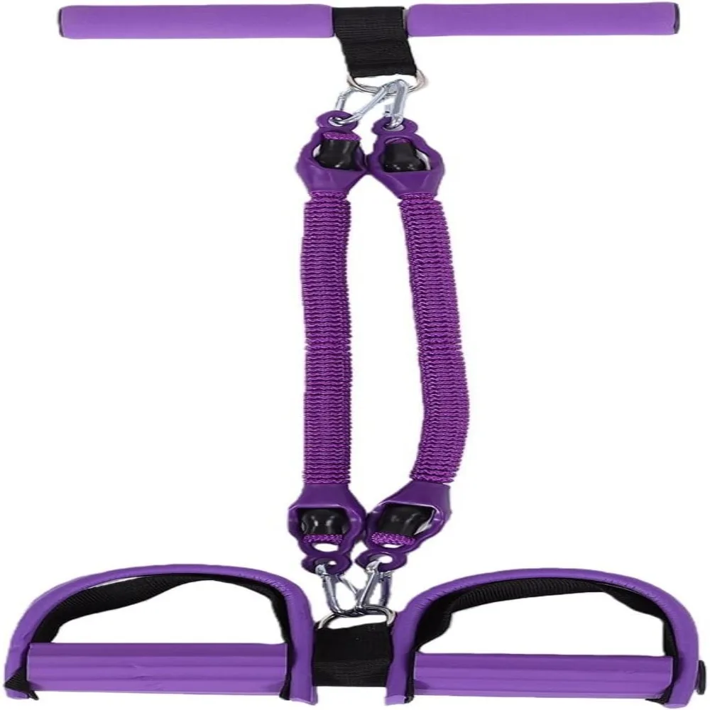 Adjustable Resistance Pedal Resistance Band Braided Fabric Sleeve Non Slip Foam Grip Exercise Resistance Band Door Anchor