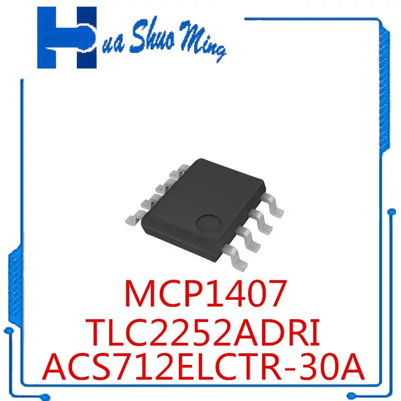 10Pcs/Lot MCP1407-E/SN MCP1407 1407 TLC2252ADRI TLC2252 ACS712ELCTR-30A  SOP8