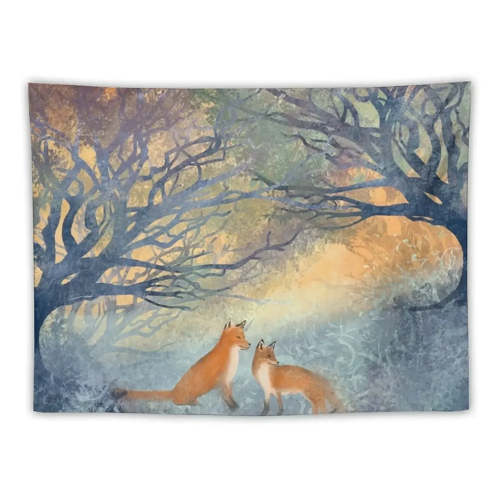 The Two Foxes Tapestry Home Decorations Wall Coverings Bedroom Decoration For Bedroom Tapestry