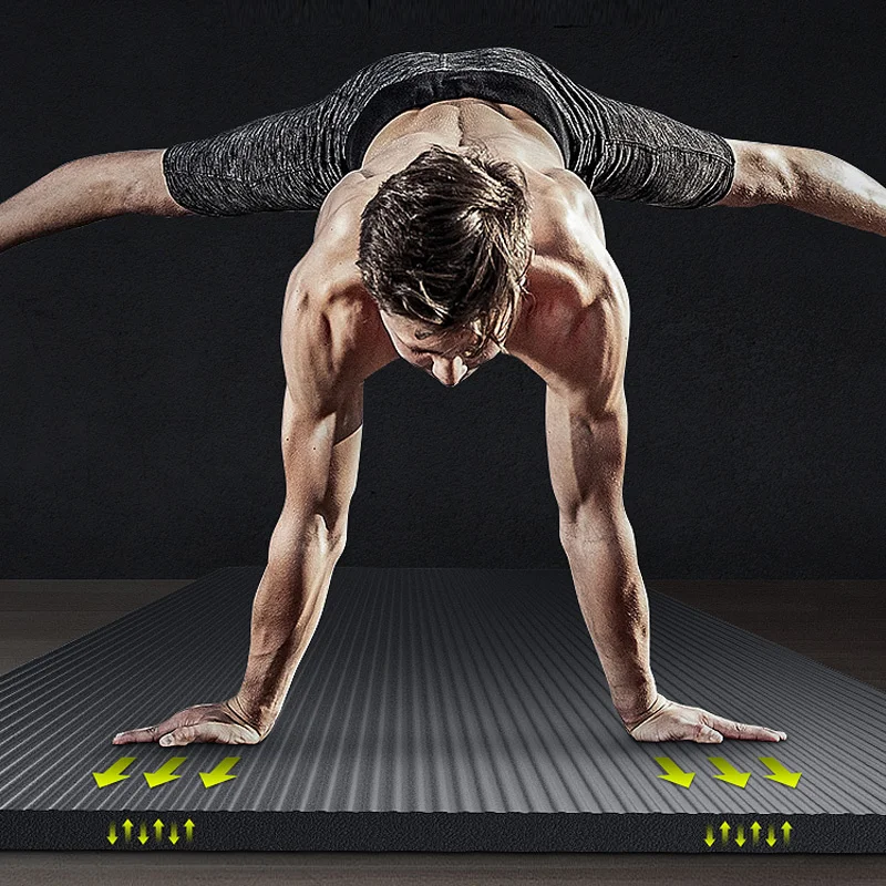 Large Size 200X90cm Non-slip Thicken 20mm Fitness Yoga Mat Tasteless Pilates Gym Exercise Sports Pad Gymnastics Meditation Mat