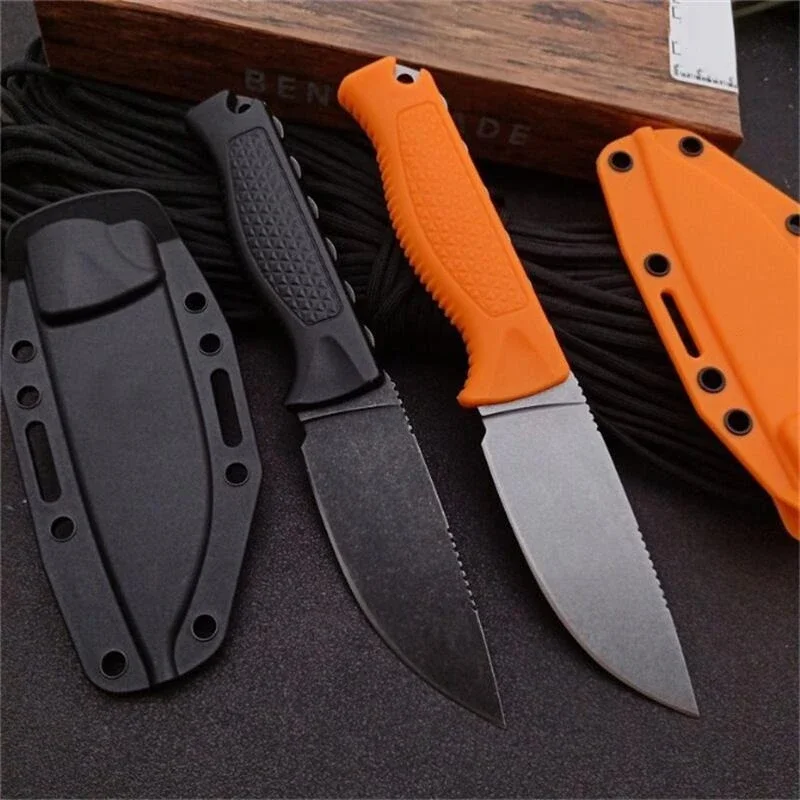 

BM 15006 Outdoor Fixed Blade Knife Anti Slip Handle Camping Survival Defense Tool