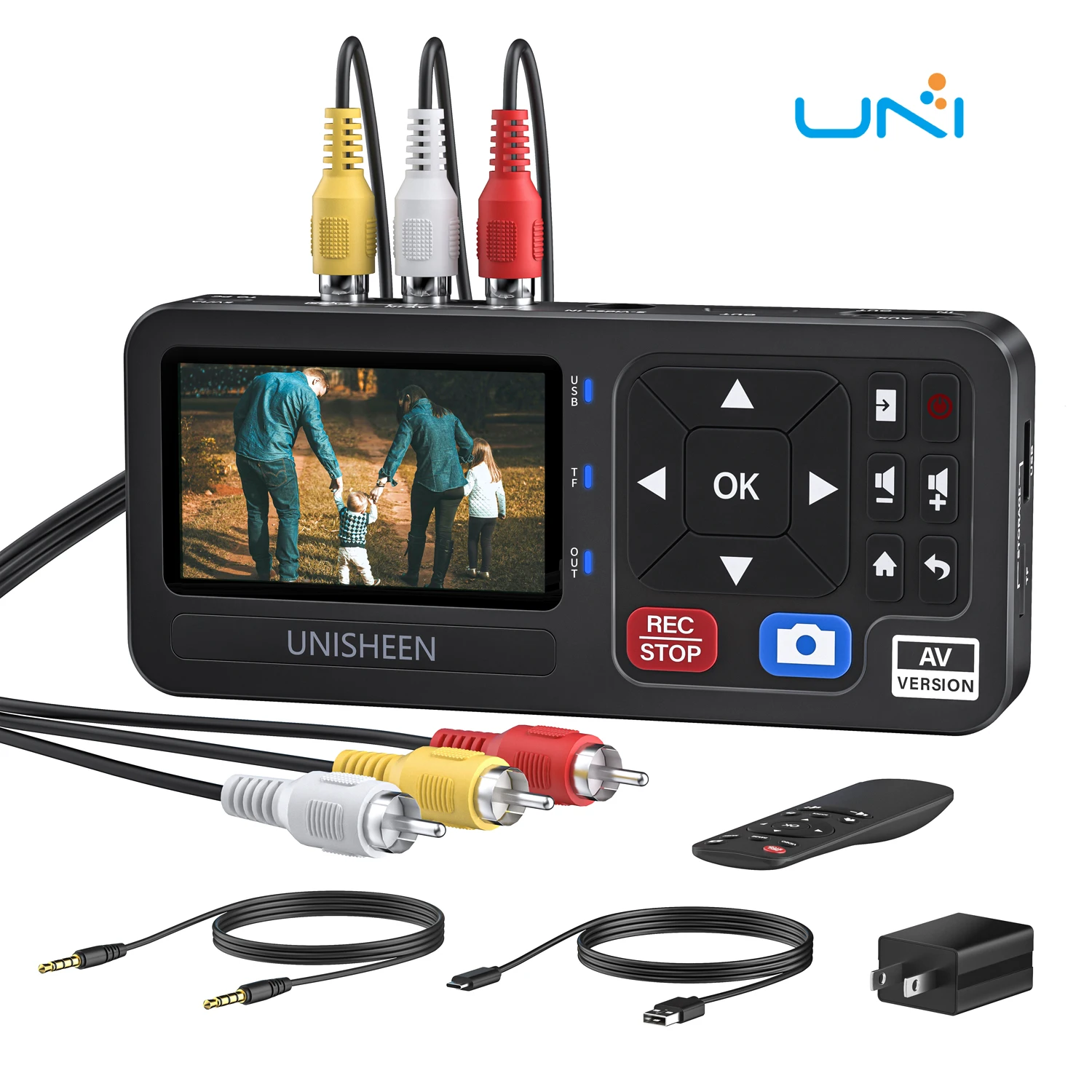 hit productVHS to Digital Converter with 3 Inch Display AV & HDMI Video Capture Device VCR to Digital Recorder for VHS Tapes