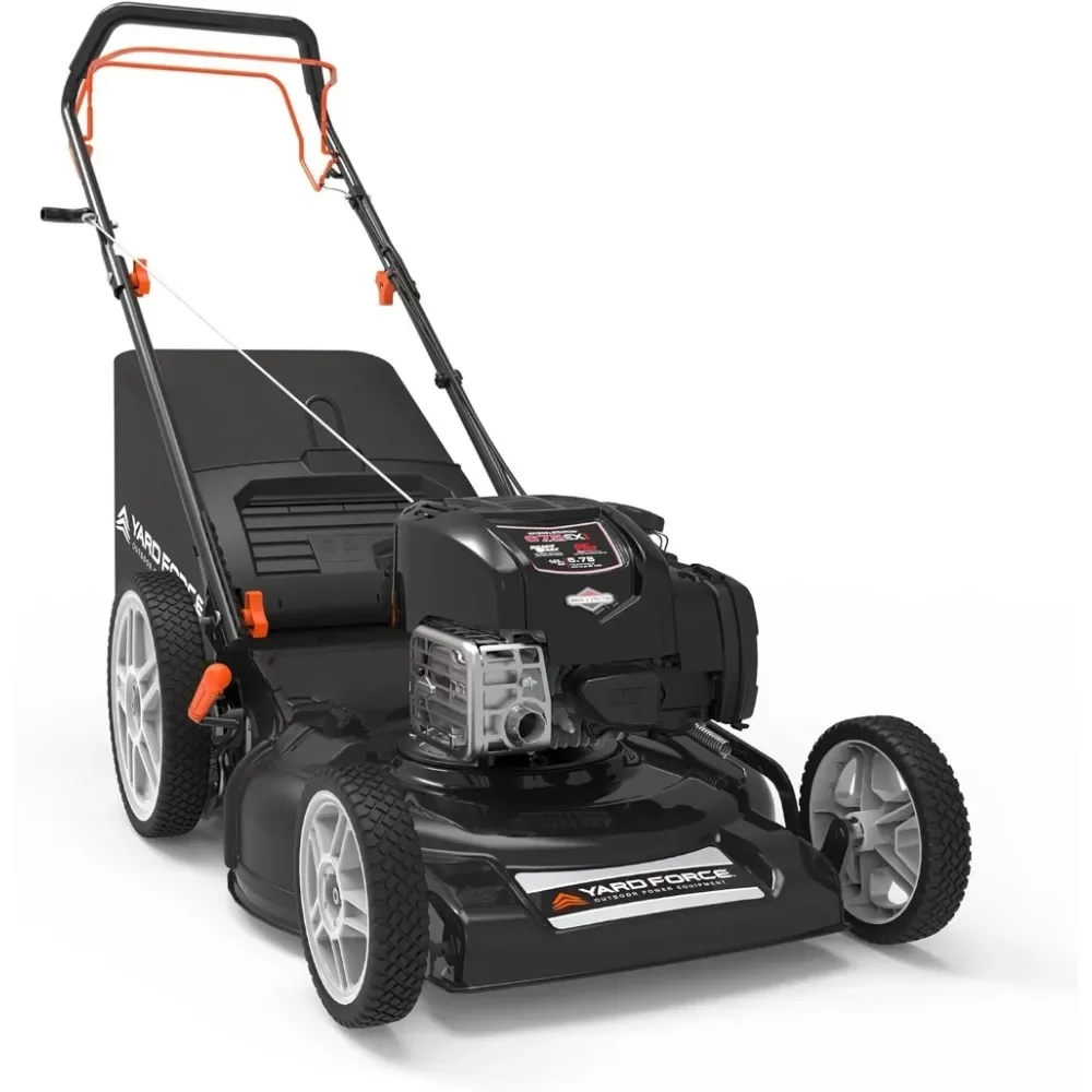 150cc Gas Engine 22-inch Steel Deck 3-in-1 Mulch, Bag, Side Discharge,