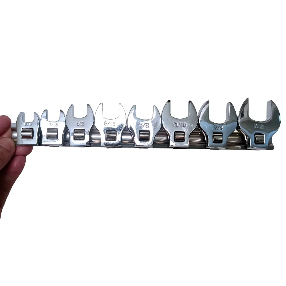 Imagem -02 - Drive Crow Foot Wrench Grupo Sae Cromado Pcs