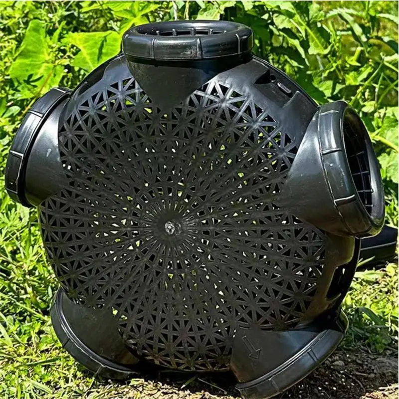 Portable EEL Cage Trap Fish Crab Trap With Dense Ventilation Holes 5 Hole Crab Pot For Catching Lobsters Crayfish Crabs Herring