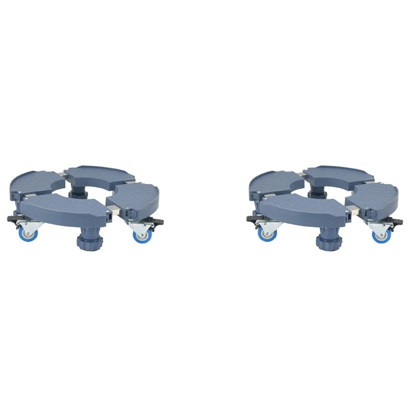 ABLK 2X Plant Caddy With Wheels Heavy Duty 440Lbs Capacity, Adjustable Rolling Plant Stand With Braking Function