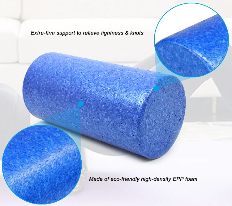 90cm Wholesale High Density Black EPP Pilates Muscle Column Yoga Foam Roller For Balance Training