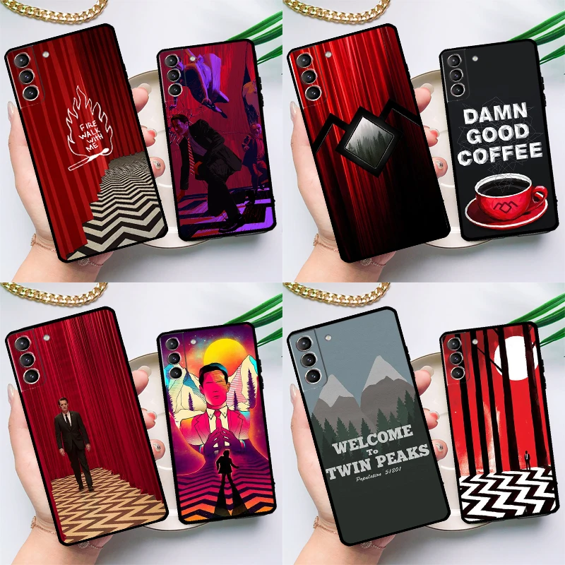 Welcome To Twin Peaks Case For Samsung Galaxy S23 S22 Ultra S21 Plus S8 S9 S10 Note 10 20 Ultra S20 FE S21 FE Cover