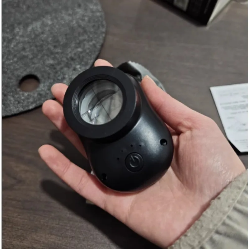 

USB Charging High-definition Authentic Jewellery Textiles 40x Magnifier with Graduated Loupe Magnifying Glasses with LED Lights