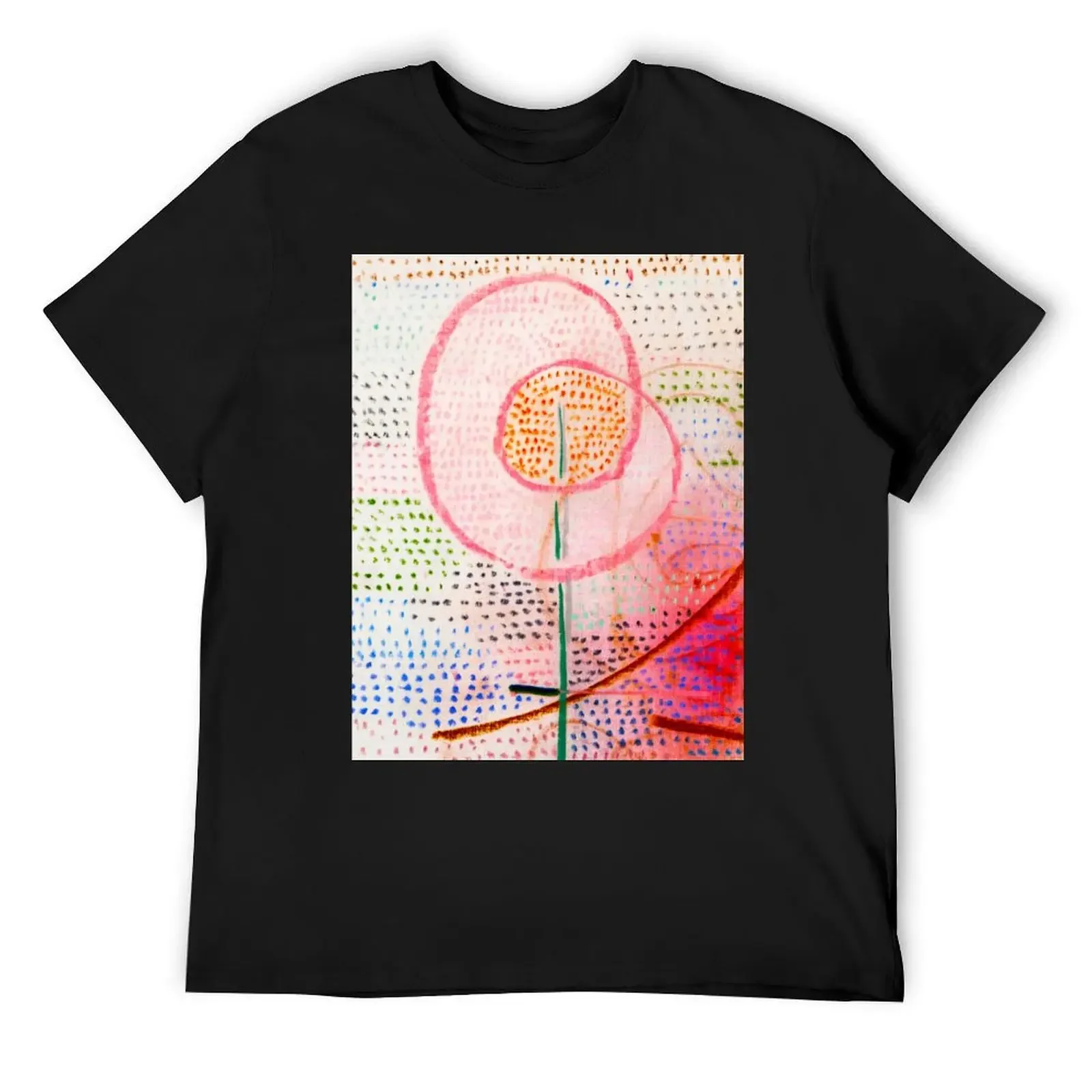 PAUL KLEE HD - Blossoming (1934) flower floral T-Shirt aesthetic clothes oversized graphic tee anime shirts men