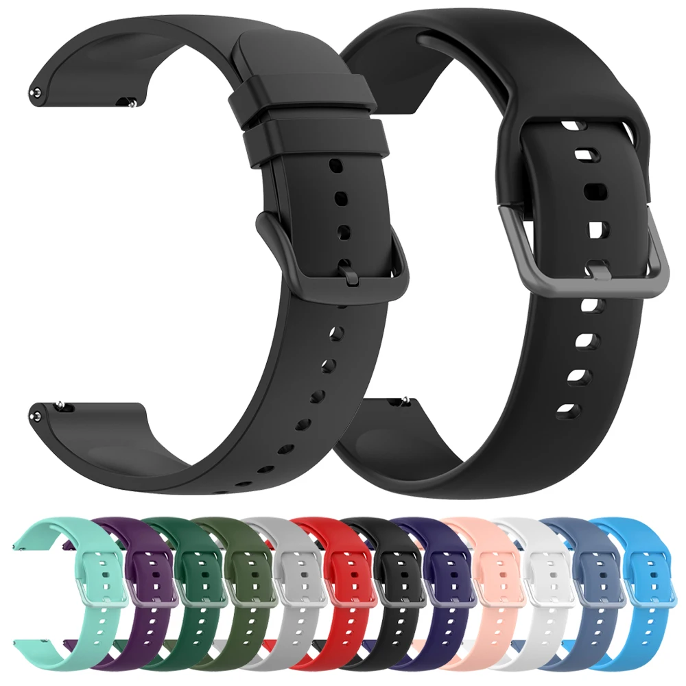 Watch Strap For Haylou watch R8 S8 / Watch 2 Pro (LS02 Pro)/RT3 RS3 GST/RS4 Plus/LS02 Silicone Wristband 20mm 22mm Band Bracelet