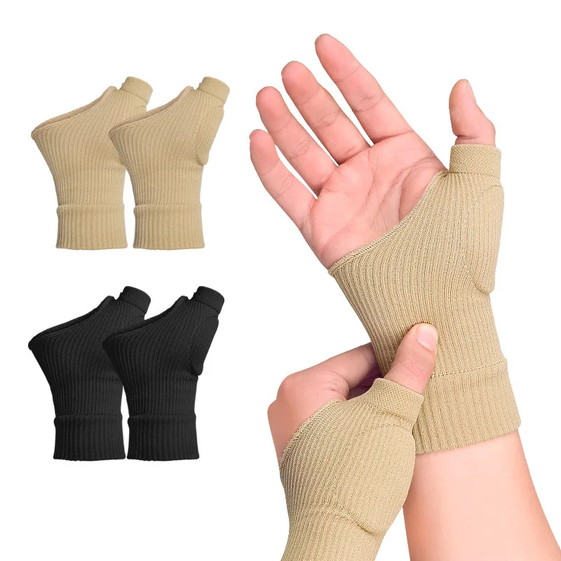 1Pair Compression Wrist Thumb Band Belt Carpal Tunnel Hands Wrist Support Brace Strap Sleeve Golf Tenosynovitis Arthritis Gloves