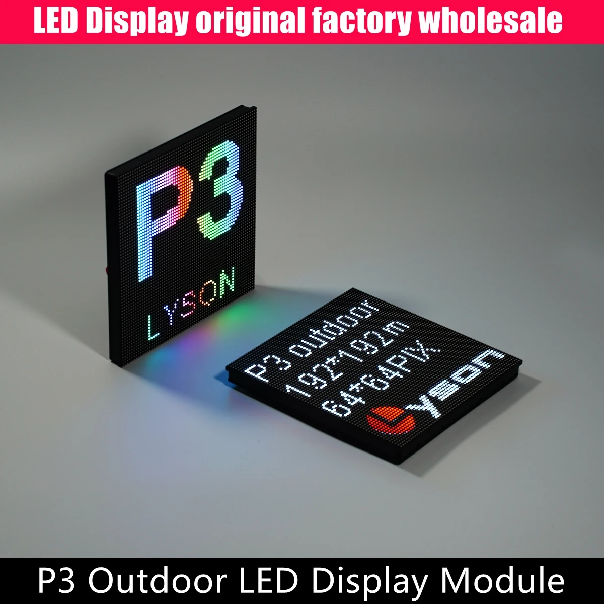 High Resolution P3 Outdoor SMD Full Color LED Video Display Module 192mmx192mm