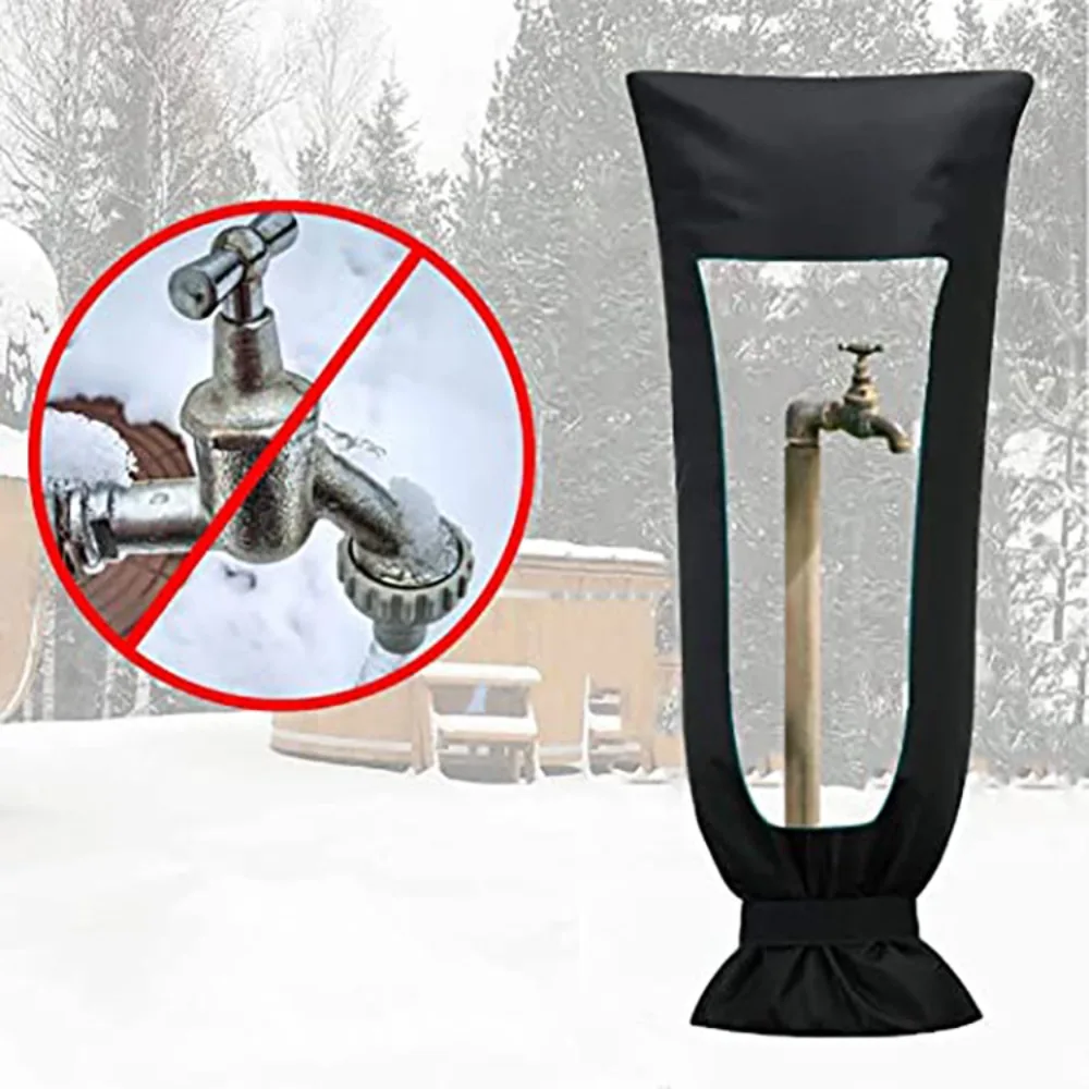 Waterproof Faucet Cover Oxford Cloth Freeze Protection Faucet Tap Protector Thick Frost-proof Faucet Freeze Protection Covers