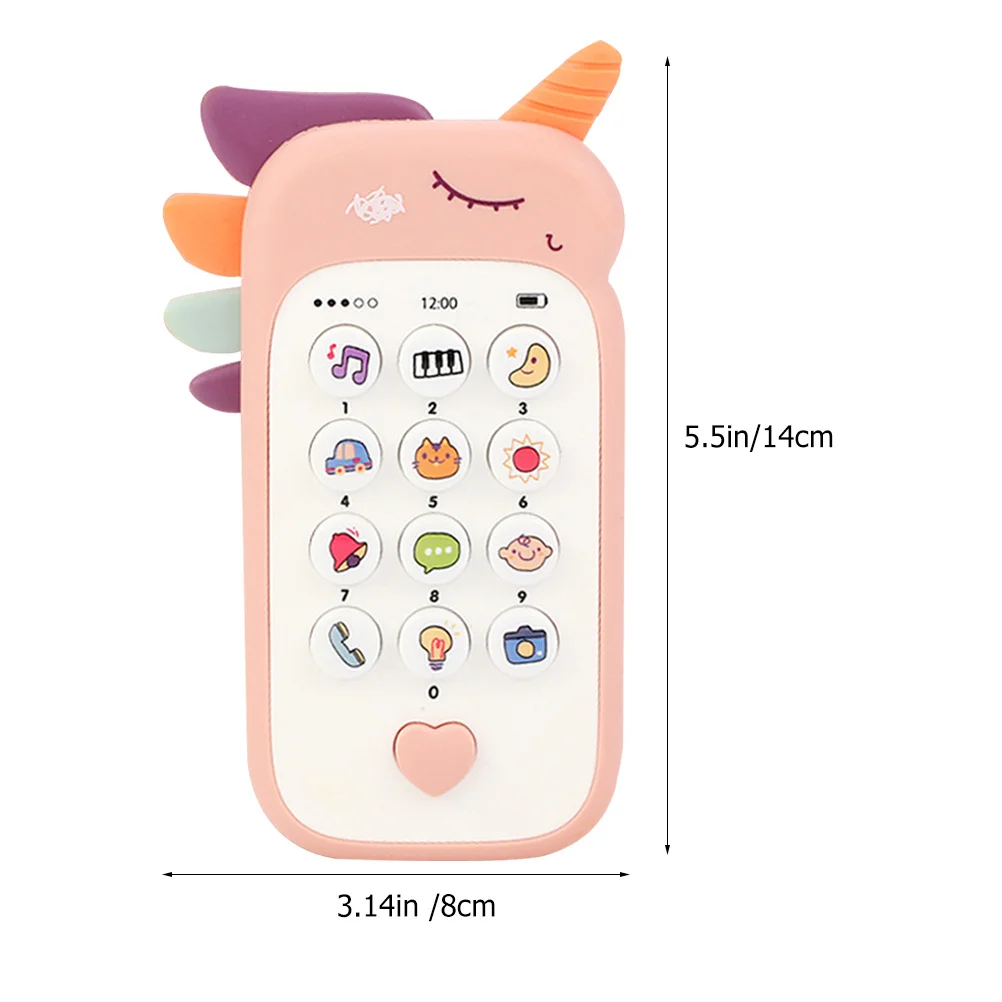 هاتف الطفل الكرتون الموسيقي التعليم المبكر التظاهر الهاتف لتطوير الذكاء طفل صغير #5