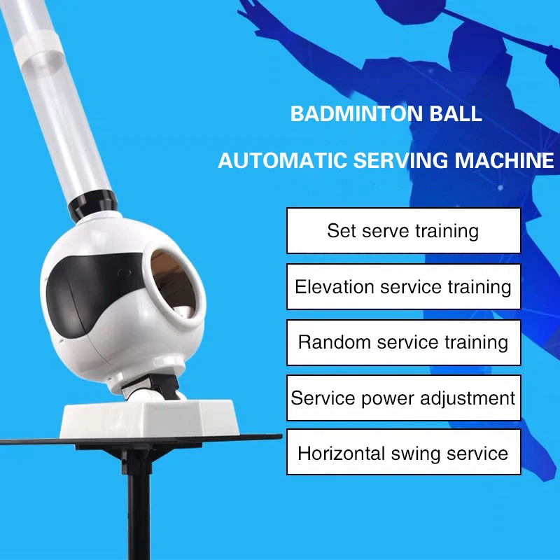 Automatic Badminton Serve Robot Machine Badminton Force Exercises Badminton Training Machine Portable Outdoor Indoor Beginner