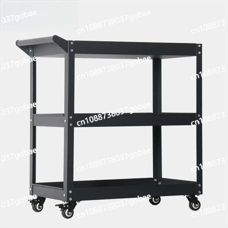 Three-layer Foldable Tool Cart Trolley Film and Television Cart Director Kitchen Multi-functional Turnover Car Live Broadcast