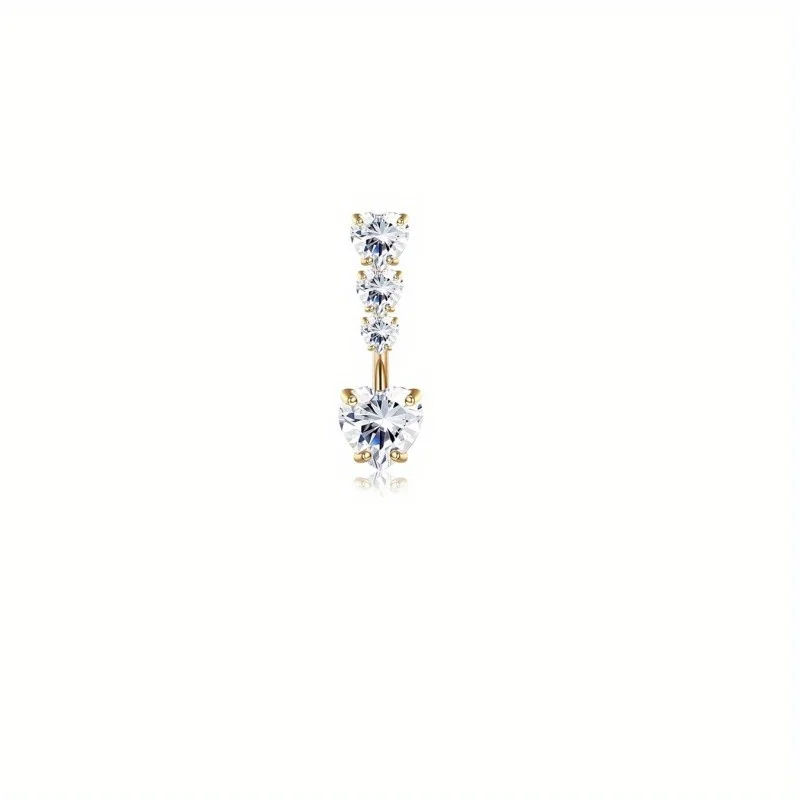 Gold Plated Belly Button Ring, Classic Navel Jewelry