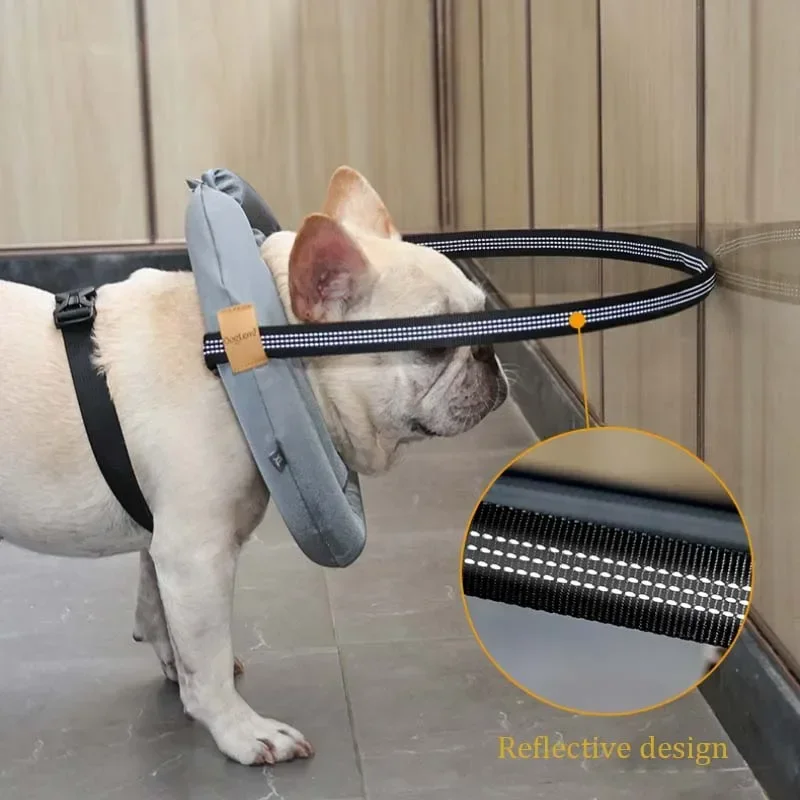 Adjustable Blind Dog Collar Pet Safety Harness Reflective Guiding Device Collar Anti Collision for Blind Dog and Cats Protection