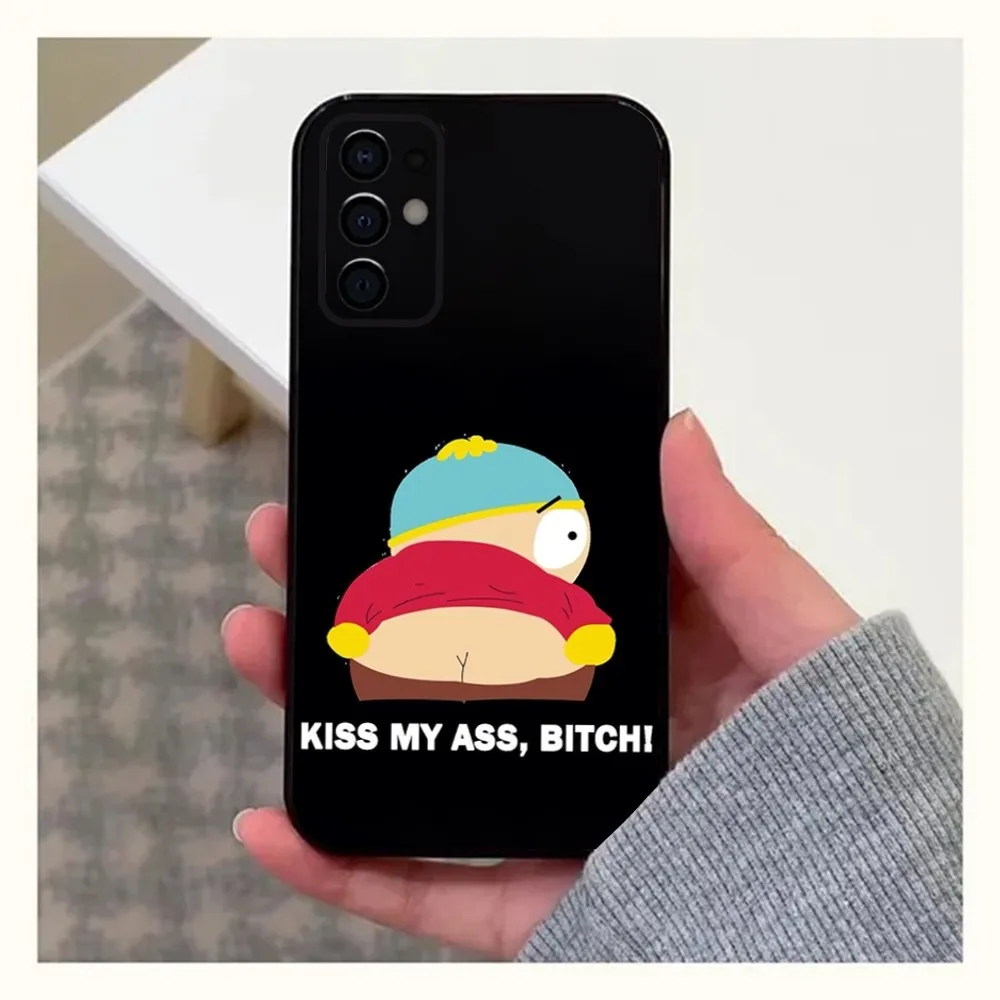 Funny S-Southes Park Cute Phone Case For Samsung S24,S21,S22,S23,S30,Ultra,S20,Plus,Fe,Lite,Note,10,9,5G Black Soft Cover