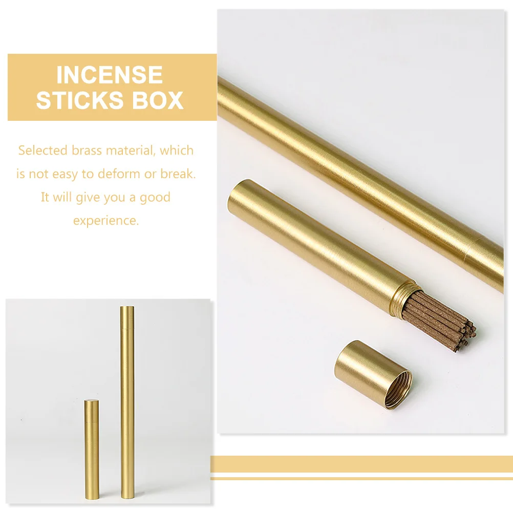 

2 Pcs Incense Stick Storage Tubes Delicate Scent Sticks Holder Fragrance Travel