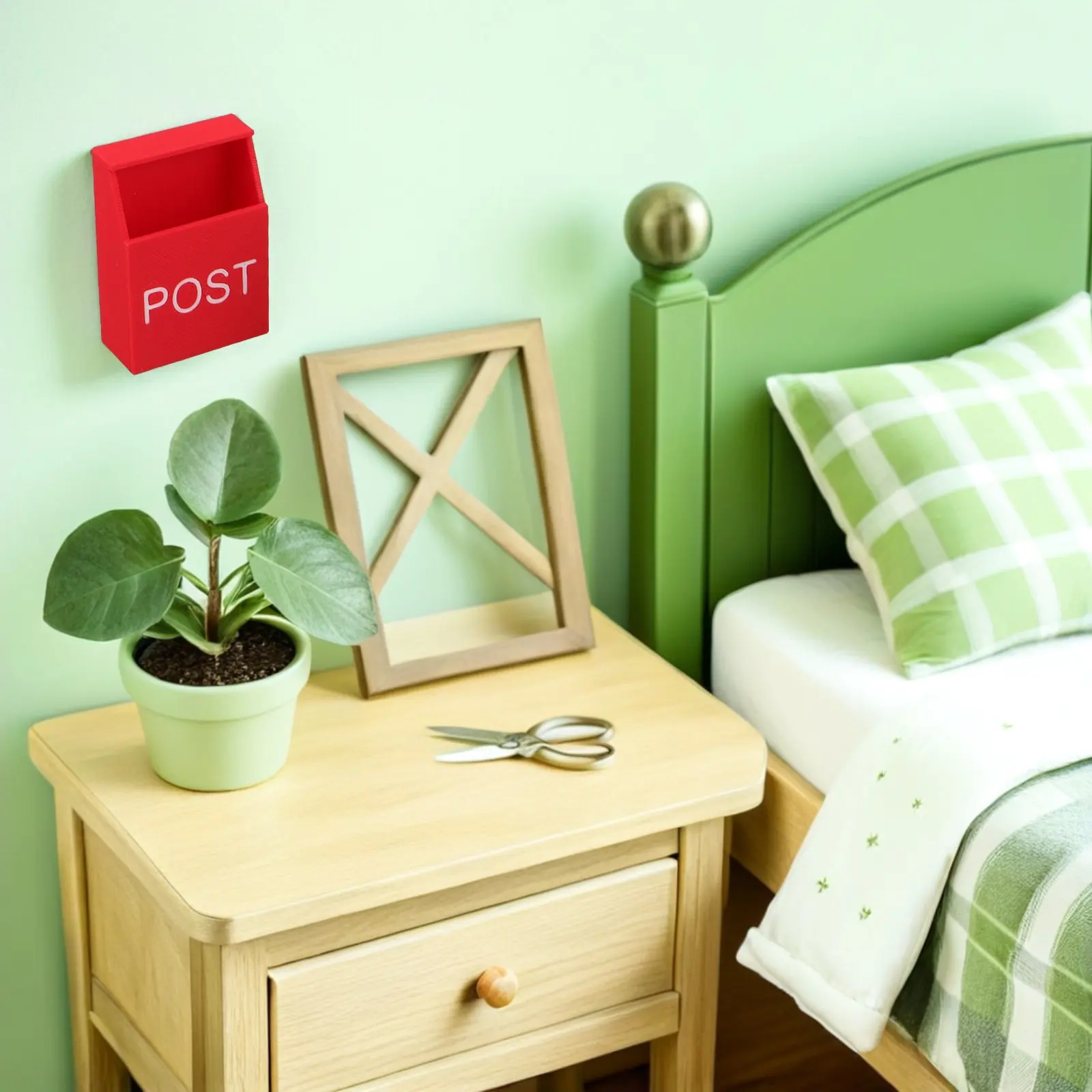 

3Pcs Mini Mailboxes Dollhouse 1:12 Scale Realistic Small Letter Box Set Pretend Playhouse Scene Decoration Miniature Landscape