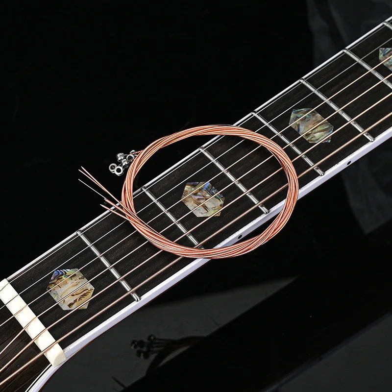 Guitar Accessories Stainless Steel Guitar Strings Highquality Colorful Strings for Folk Guitar Strings Super Guitarist Wire