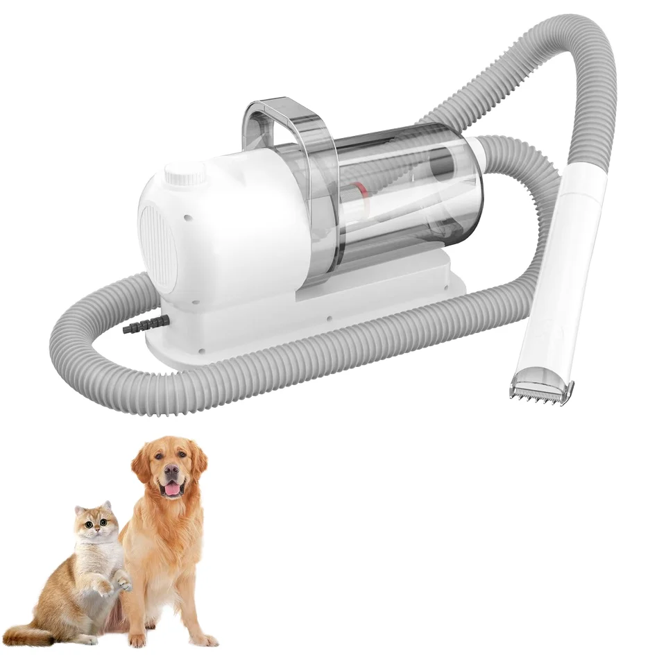 2026 Hot Selling Pets Hair Dryer Low-Noise Multifunctional Cat Fur Sucking and Shearing Electric Nursing Machine