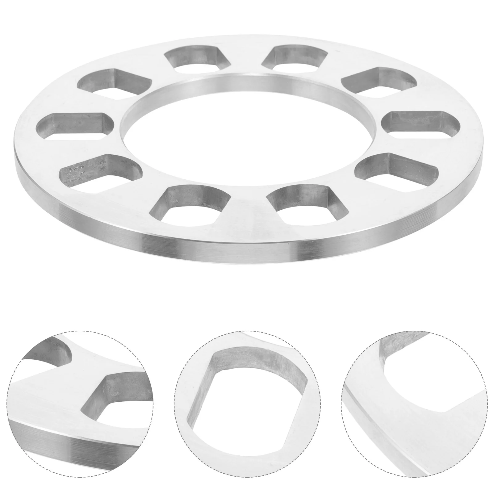 2 Pcs Wheel Hub Spacer Spacers 5 Hole Parts Aluminum Alloy Centric Vehicle Accessories