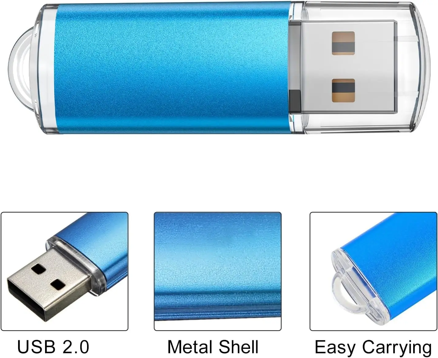 10 عبوات من محركات أقراص فلاش USB في 5 ألوان عشوائية USB 2.0 بالجملة وعصي الذاكرة السائبة